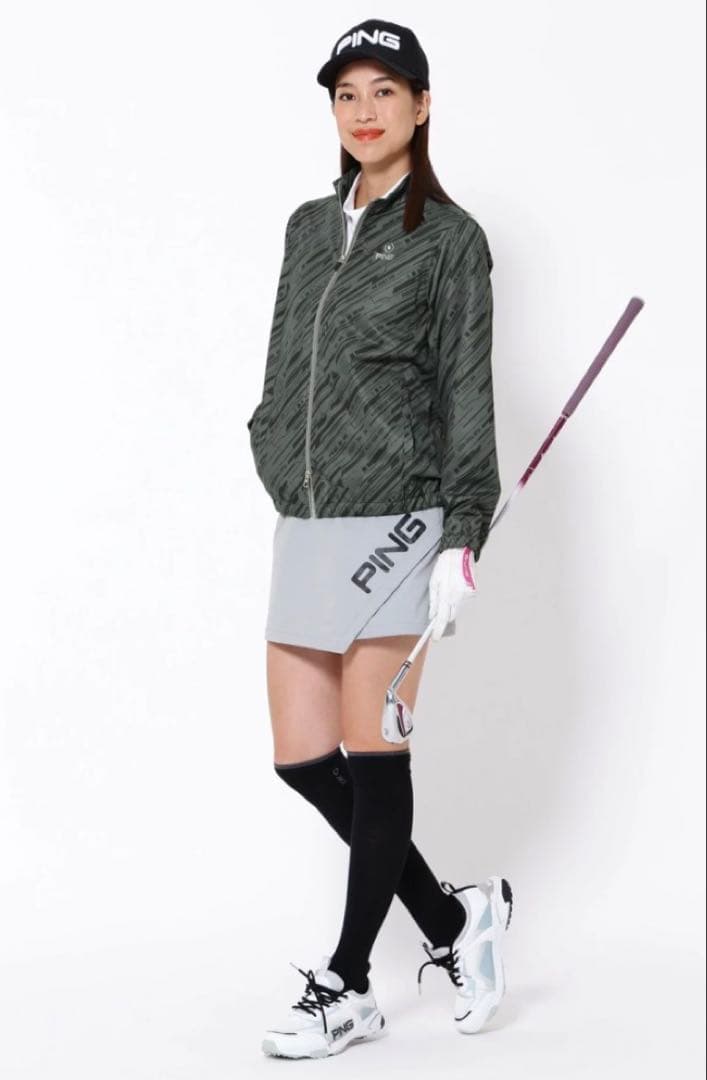 S ☆新品☆ PING 撥水 フルジップブルゾン ゴルフ　レディース　ブラック