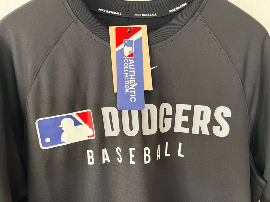ドジャース 選手着用モデル プレゲームTシャツ サイズM ブラック MLB正規品