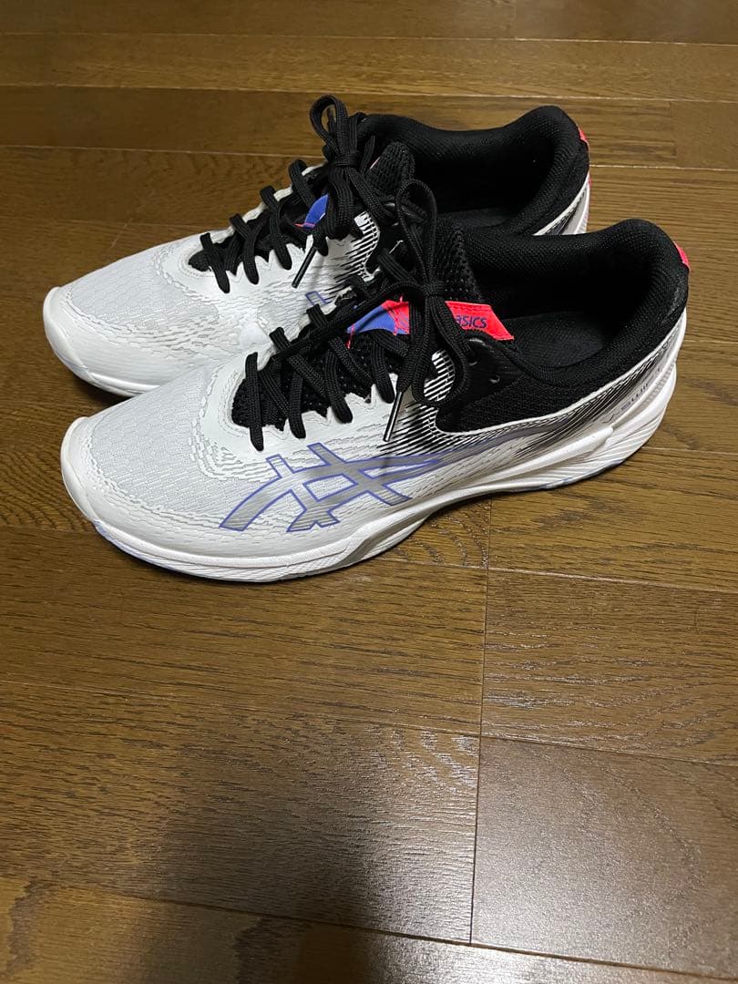 ASICS バレーボールシューズ ホワイト/ブラック/パープル27.0