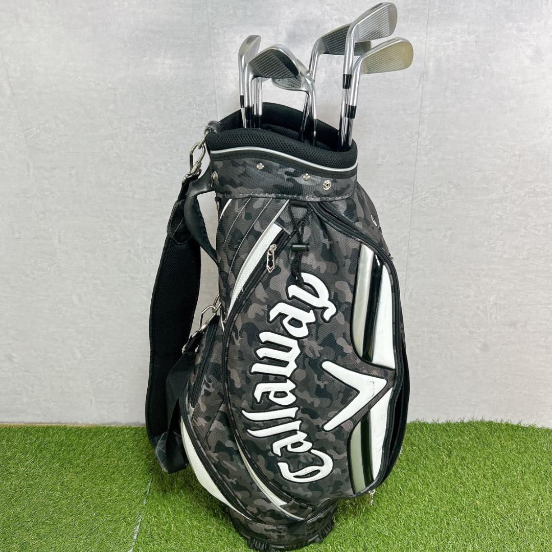 Callaway キャディバッグ カモフラ　迷彩　グレー　フードあり