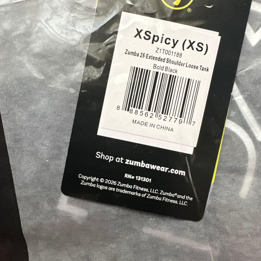 新品　正規品　ズンバ　X S タンクトップ