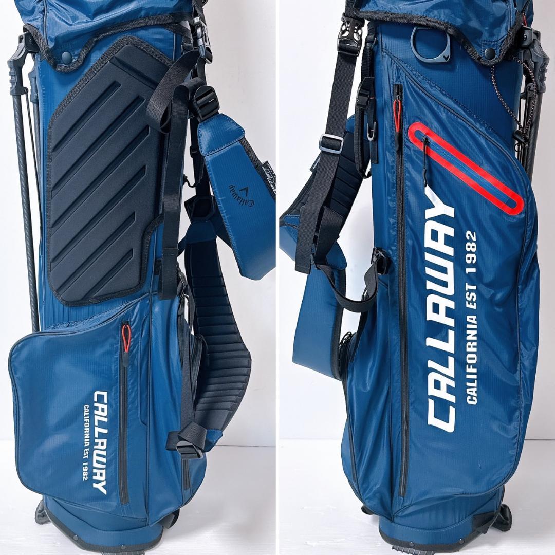 キャロウェイ　キャディバッグ　スタンド式／Callaway　ネイビー（紺）　軽量