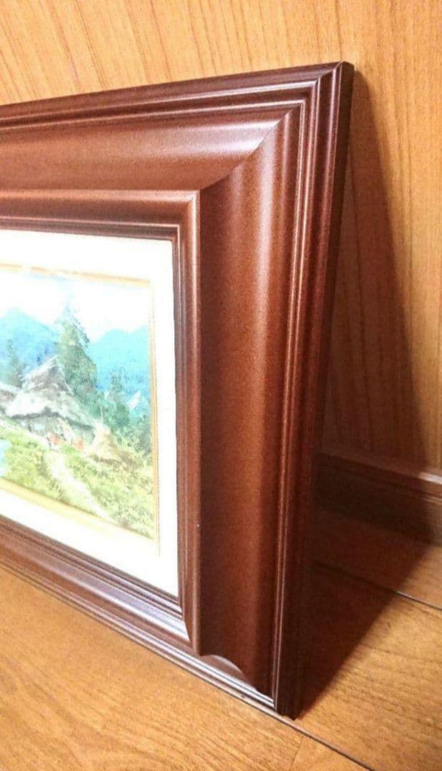 絵画 油絵 駒井敬三郎 風景画 信濃路 古民家 田舎 自然 SM サムホール