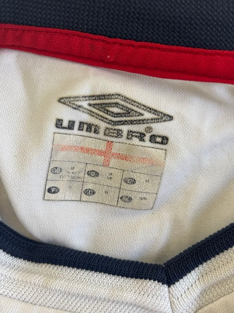 00s アンブロ　イングランド代表　ユニフォーム　柴田ひかり　半袖　Tシャツ