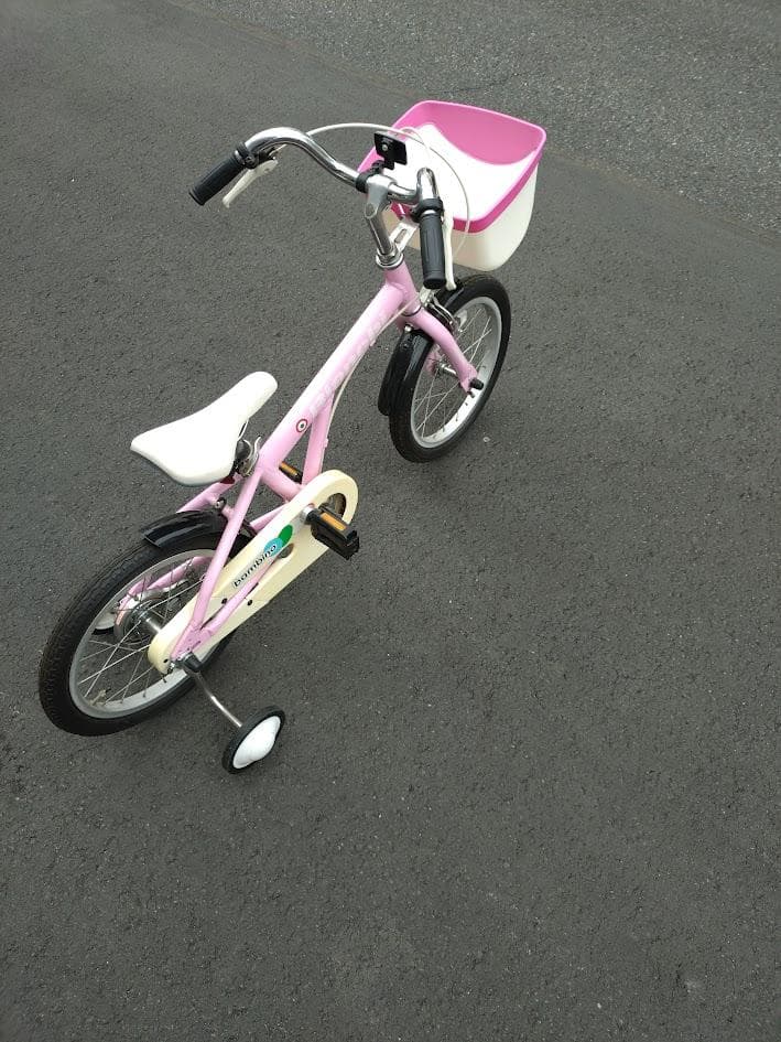 bambino 幼児用自転車 ピンク バスケット付き　　さいたま市引き取りのみ