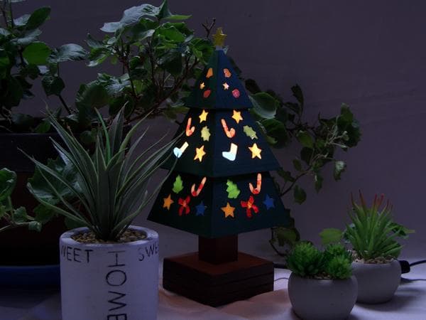 ★Xmas★木とガラスのクリスマスツリー