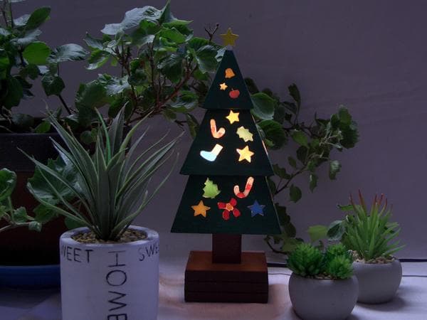 ★Xmas★木とガラスのクリスマスツリー