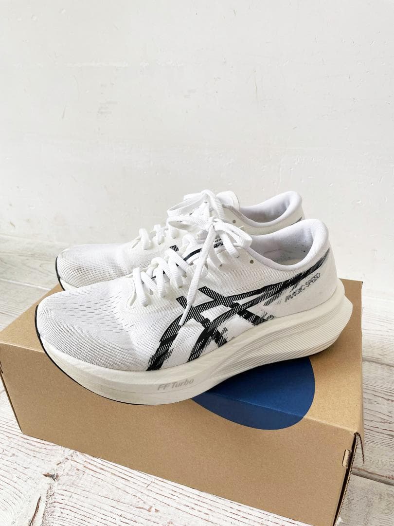 ASICS マジックスピード 4 ワイド 26.5cm ホワイト/ブラック