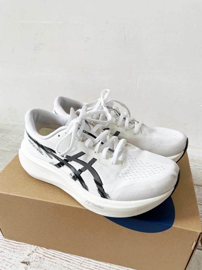 ASICS マジックスピード 4 ワイド 26.5cm ホワイト/ブラック