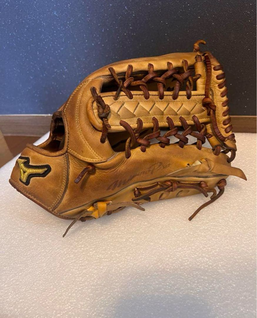 ★人気★ ミズノ 最高級 ミズノプロ 硬式外野手 小指2本 対応 コユニ