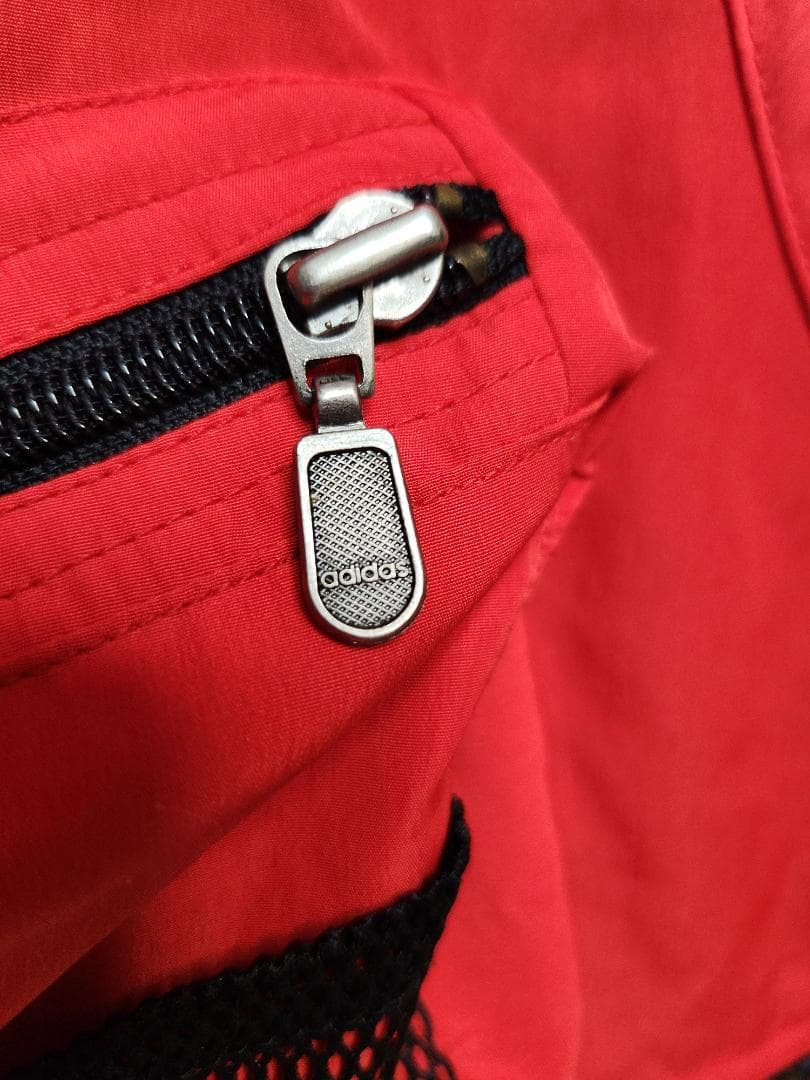 90ｓadidas ヴィンテージ　レッド　フィッシングベスト XL（105）