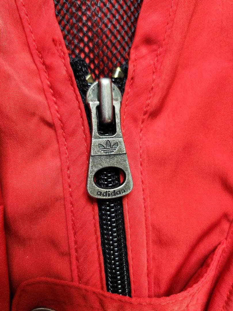 90ｓadidas ヴィンテージ　レッド　フィッシングベスト XL（105）