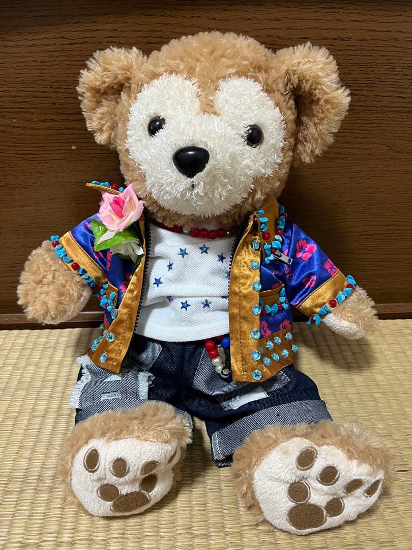ダッフィー　嵐　大野智くん風コスチューム　ぬいぐるみ全長40cm ミニうちわ付き