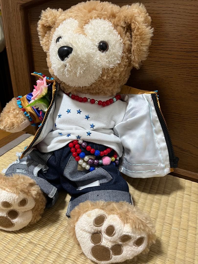 ダッフィー　嵐　大野智くん風コスチューム　ぬいぐるみ全長40cm ミニうちわ付き