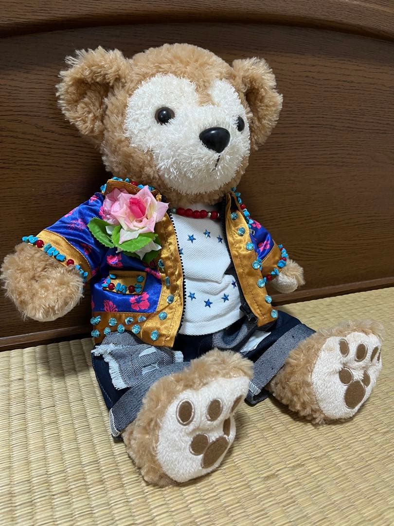 ダッフィー　嵐　大野智くん風コスチューム　ぬいぐるみ全長40cm ミニうちわ付き