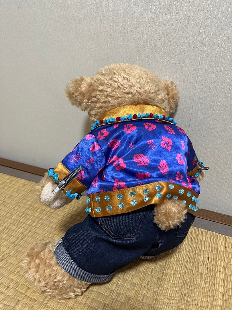 ダッフィー　嵐　大野智くん風コスチューム　ぬいぐるみ全長40cm ミニうちわ付き
