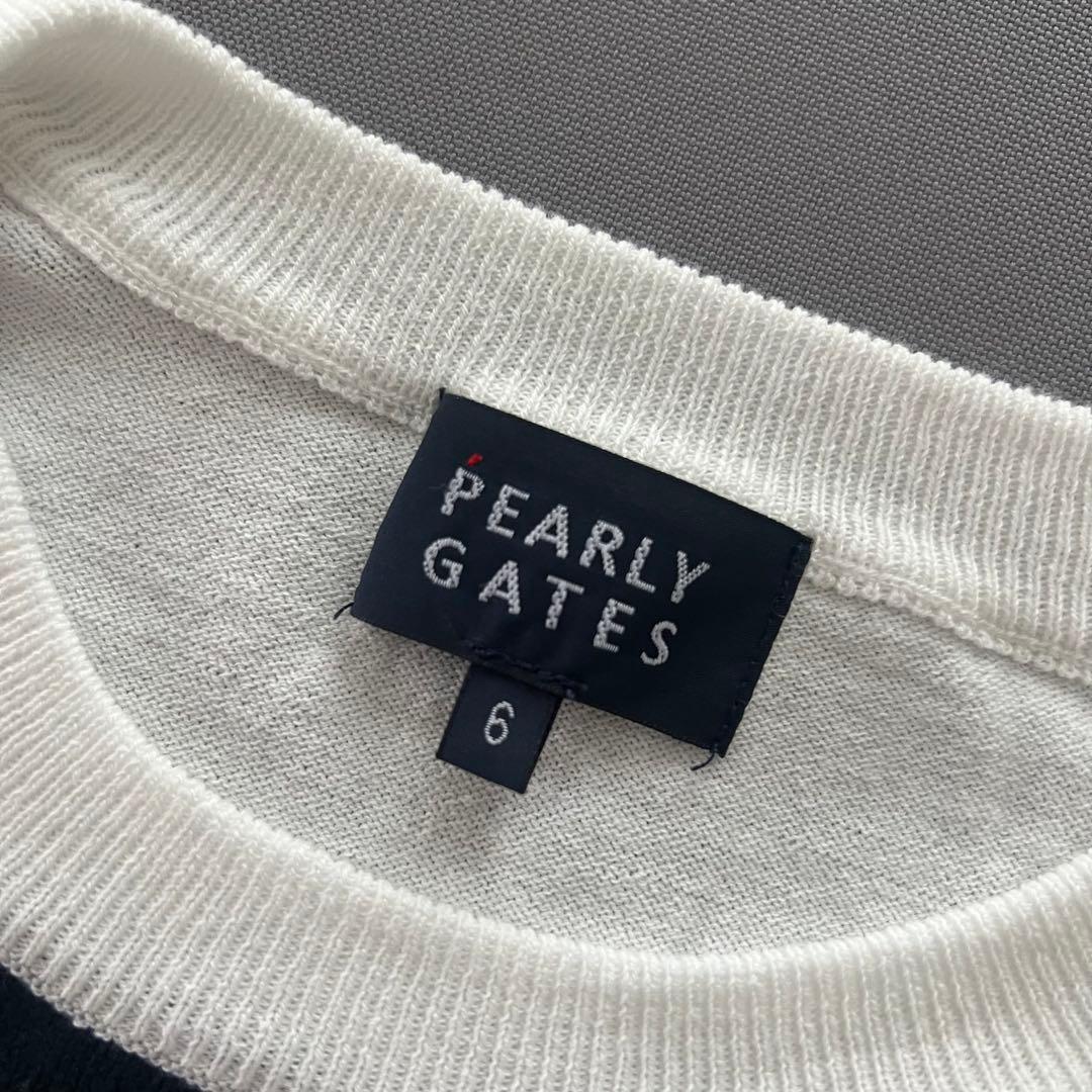 PEARLY GATES パーリーゲイツ　ボーダー　ニコちゃん　ニット　メンズ