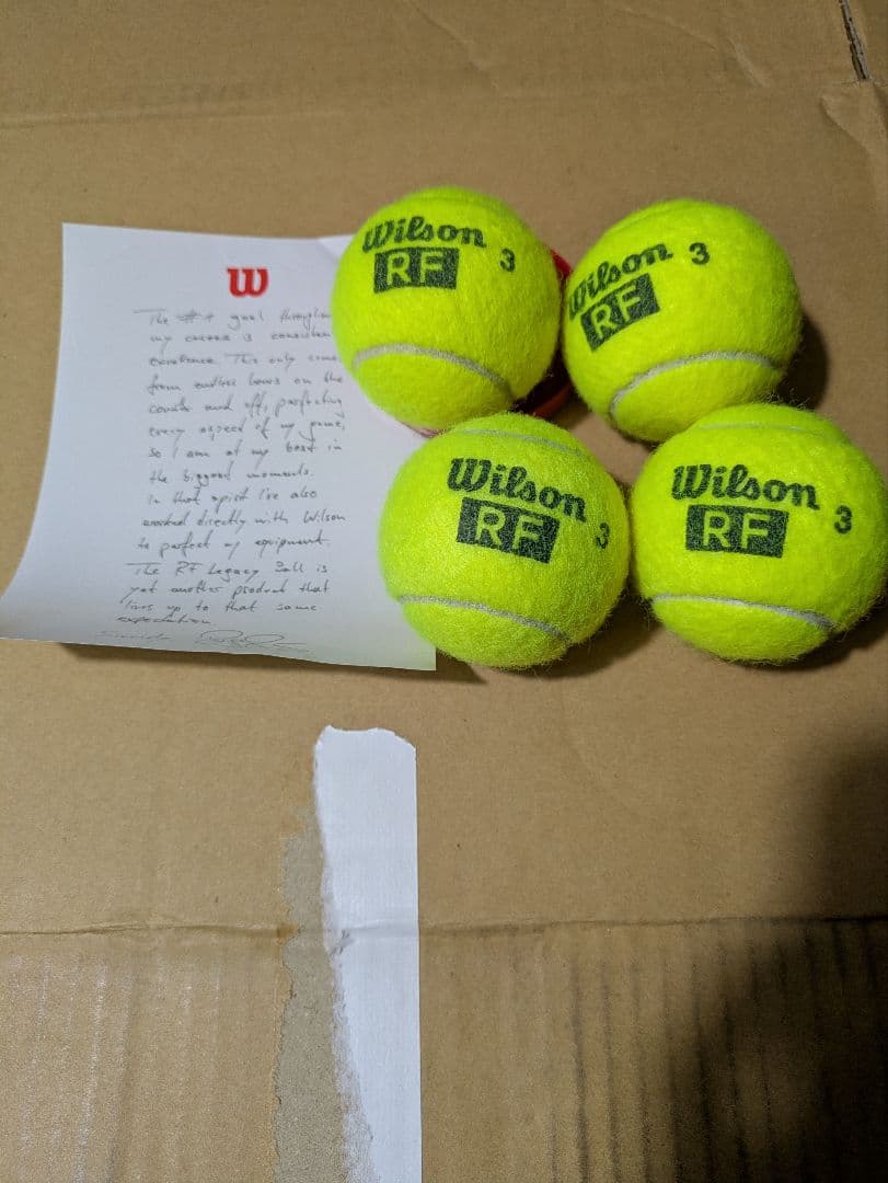 Wilson Federer フェデラー ウィルソンテニスボール 4個入 4缶