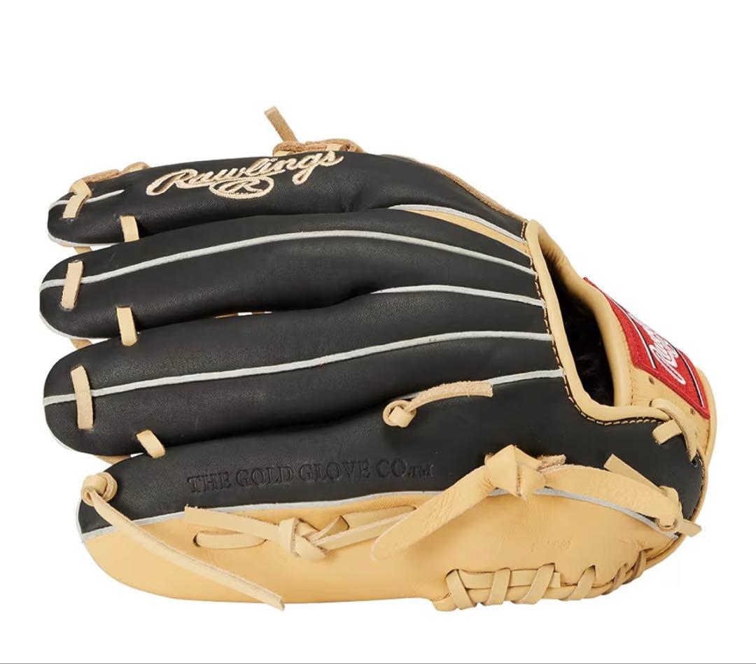 ローリングス　軟式グローブ 黒/ベージュ