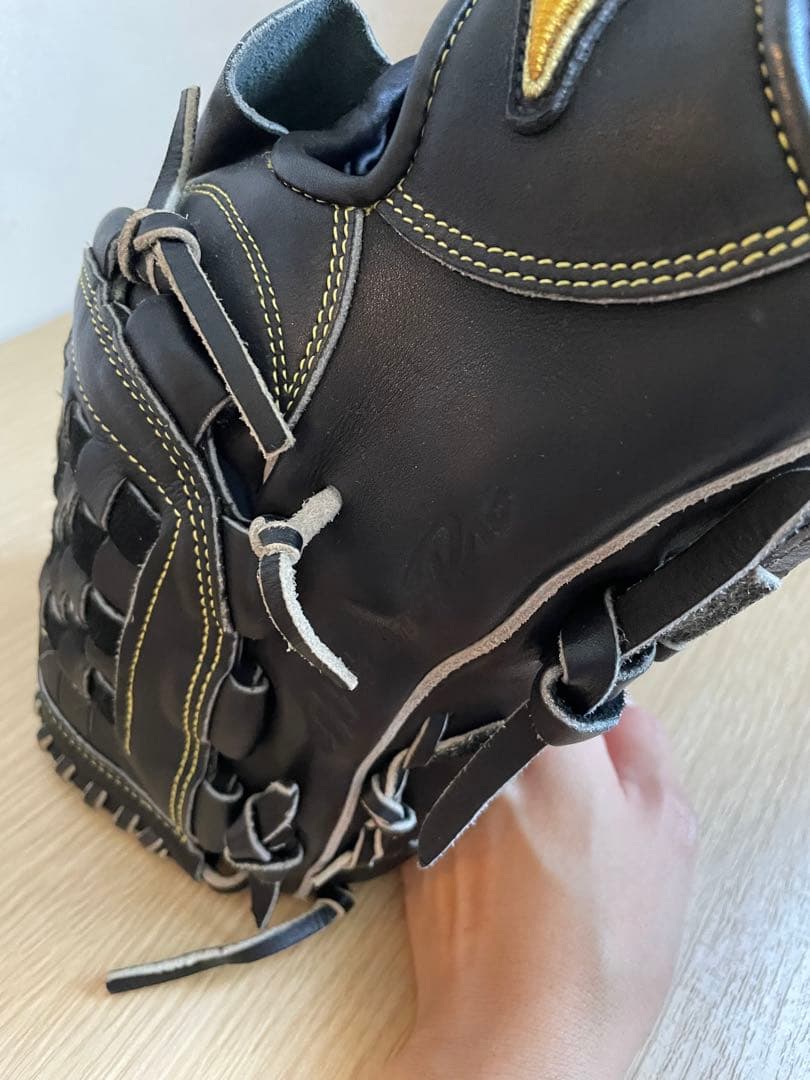 再お値下げMizunoPro硬式グローブ 左投げ用黒