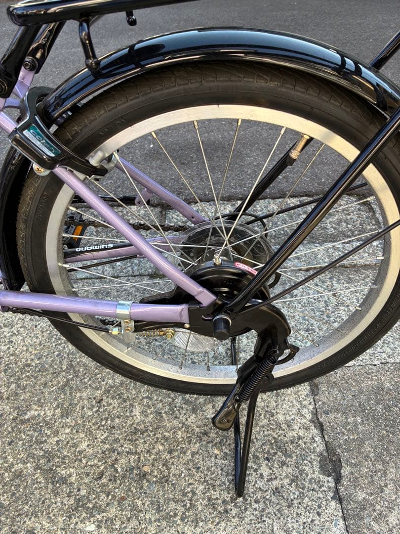 パープルシティサイクル 前部バスケット付き