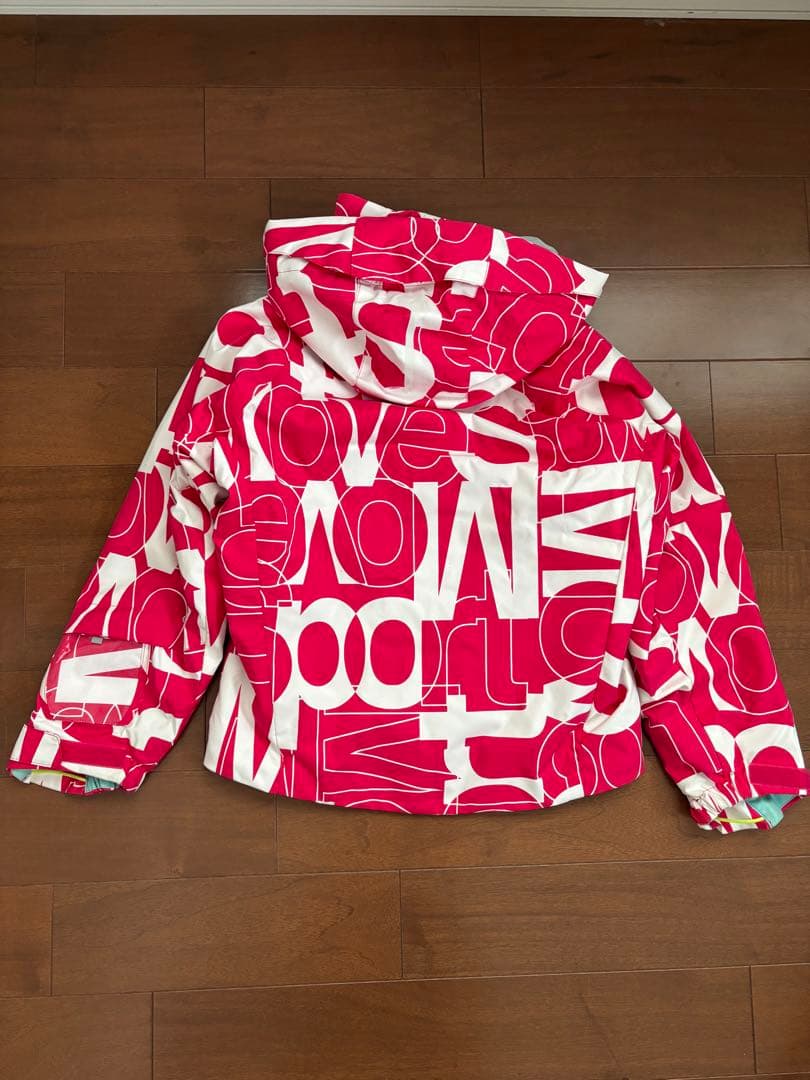 美品‼︎デサント　ジュニアスキーウェアセット アルファベット　ピンク白　130