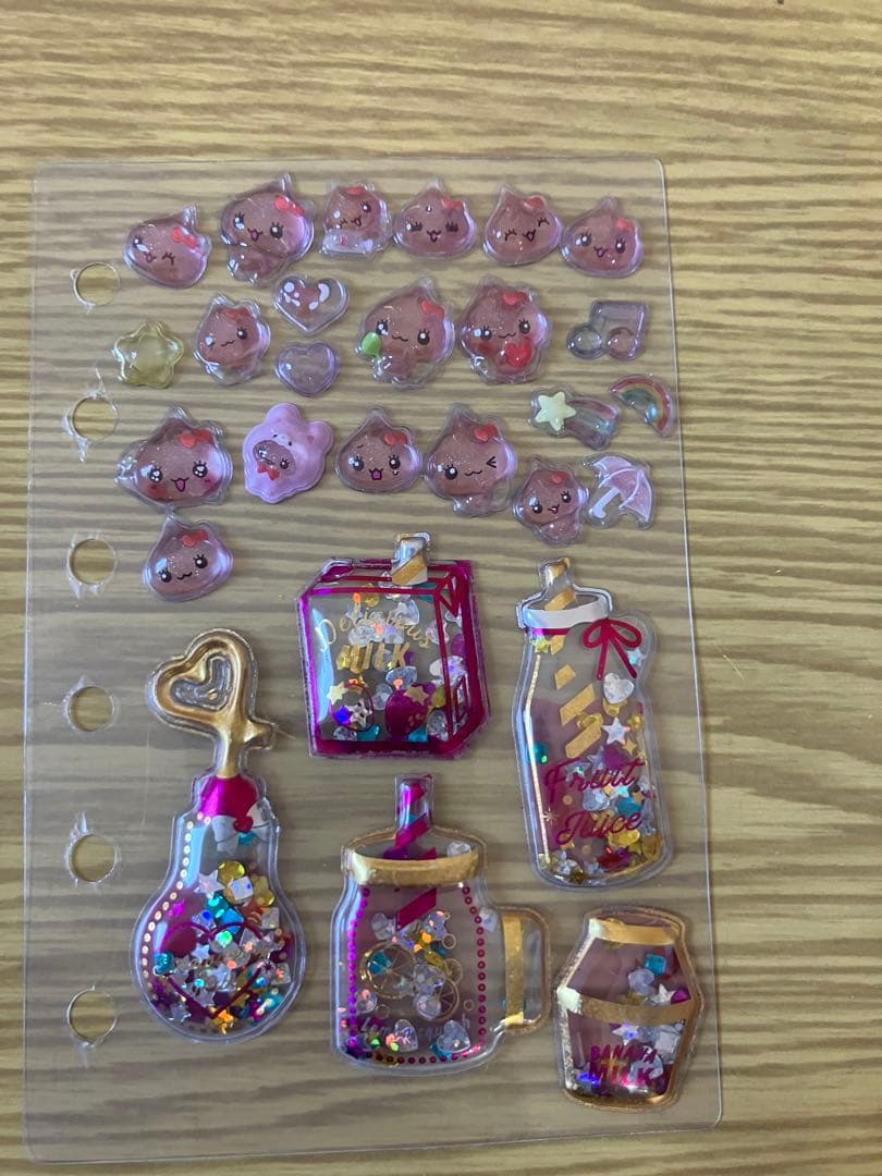 シール帳完成品　ボンボンドロップシール　ウォーターシール　おはじきシール