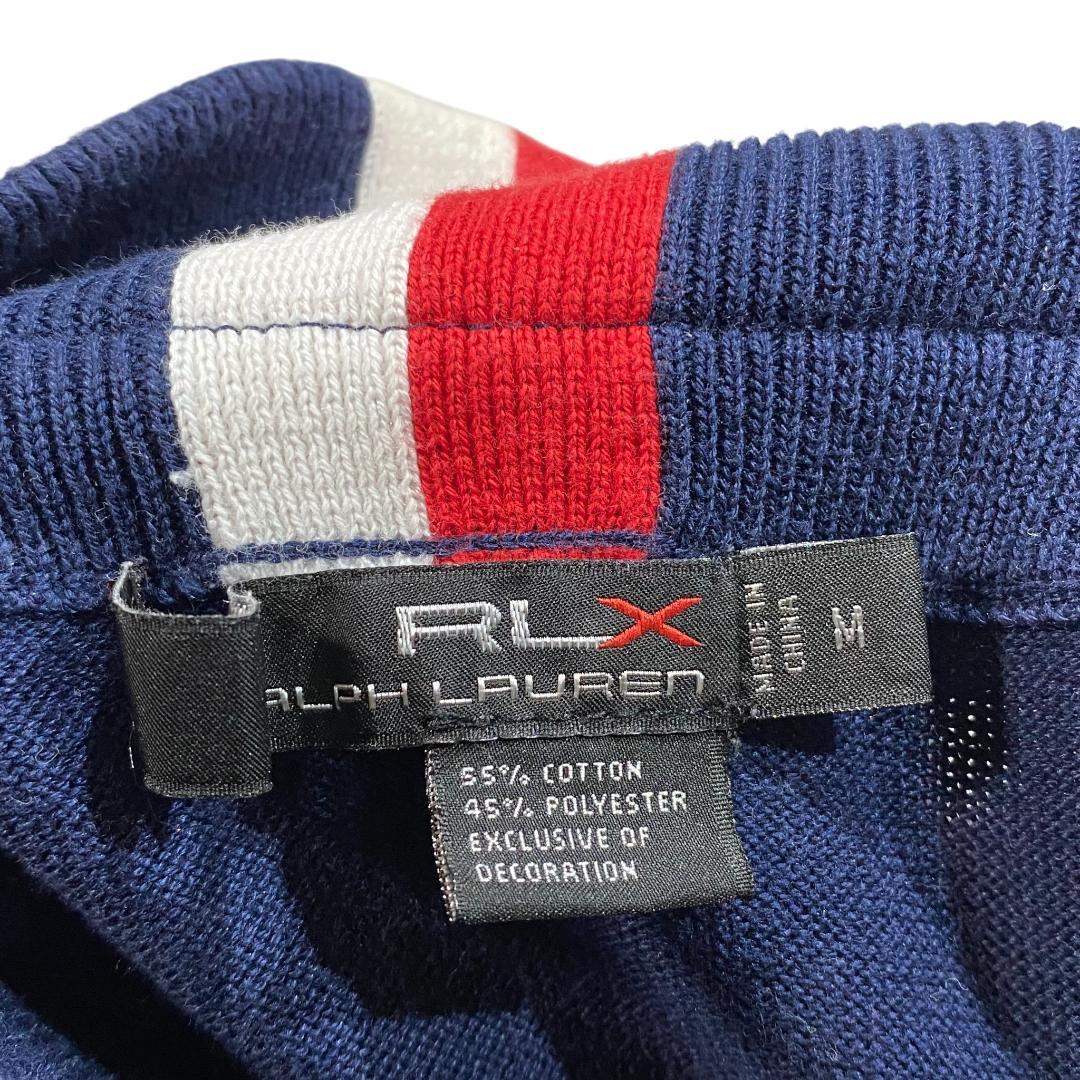 RLX ラルフローレン ハーフジップ ニット セーター M ネイビー ゴルフ