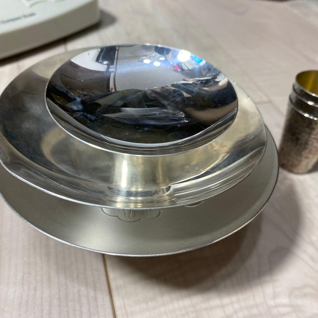 純銀 銀杯 純銀盃　槌目 お猪口　６点セット　329g