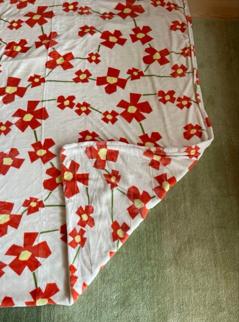 大処分【シビラ】アマポラス　フランネル掛カバーダブル　190×210 オレンジ