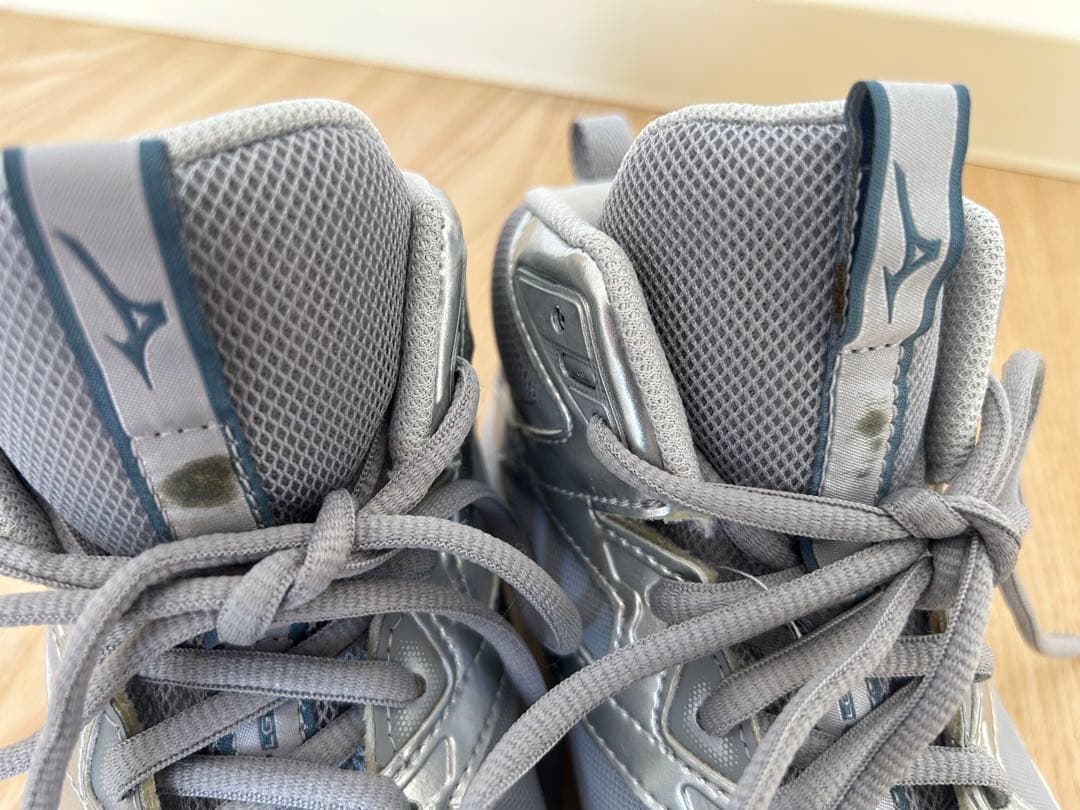 Mizuno ウェブダイバーズ　23cm シルバー ユーズドです。