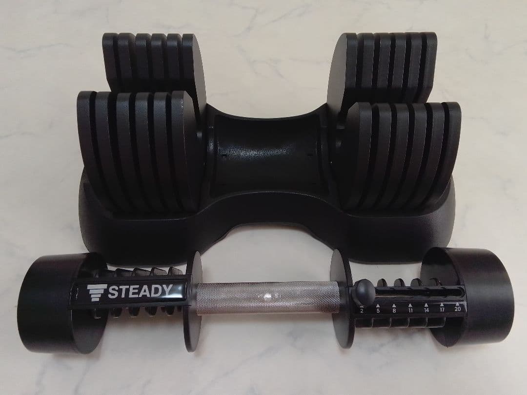 STEADY 可変式ダンベル 20kg ！②と同時購入のみ購入可！ ①