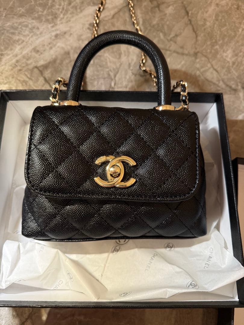 JASMINE　CHANEL ノベルティ ミニ　ブラック ゴールド