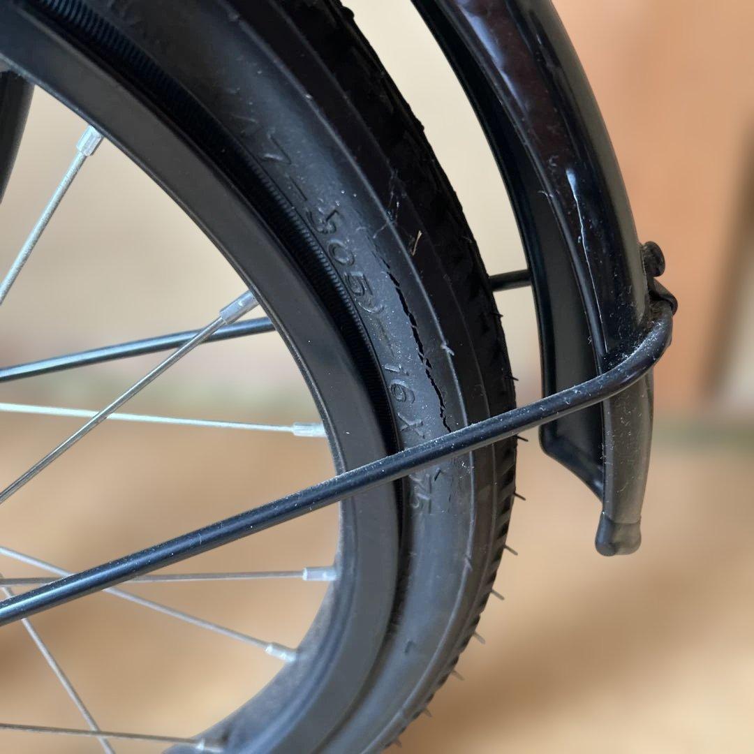 お父さん自転車cool edition 折りたたみ自転車　ブラック