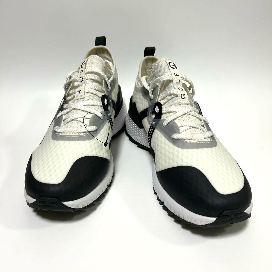 新品箱付き【コールハーンゴルフ】ゼログランド ゴルフシューズ 28㎝ 白×黒