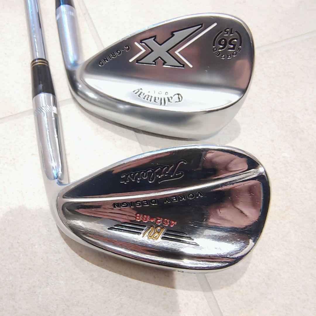 X FORGED 2009 6本,ミルキークロム 56MD-15,VOKEY52