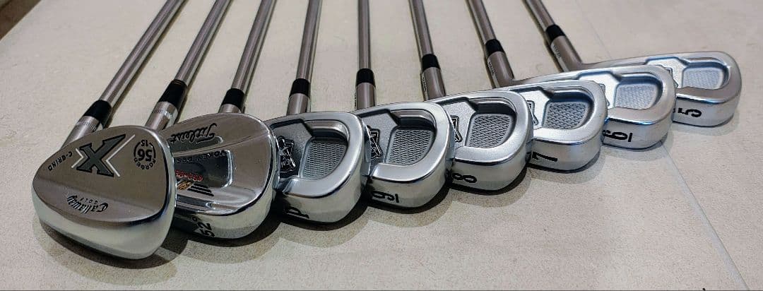 X FORGED 2009 6本,ミルキークロム 56MD-15,VOKEY52