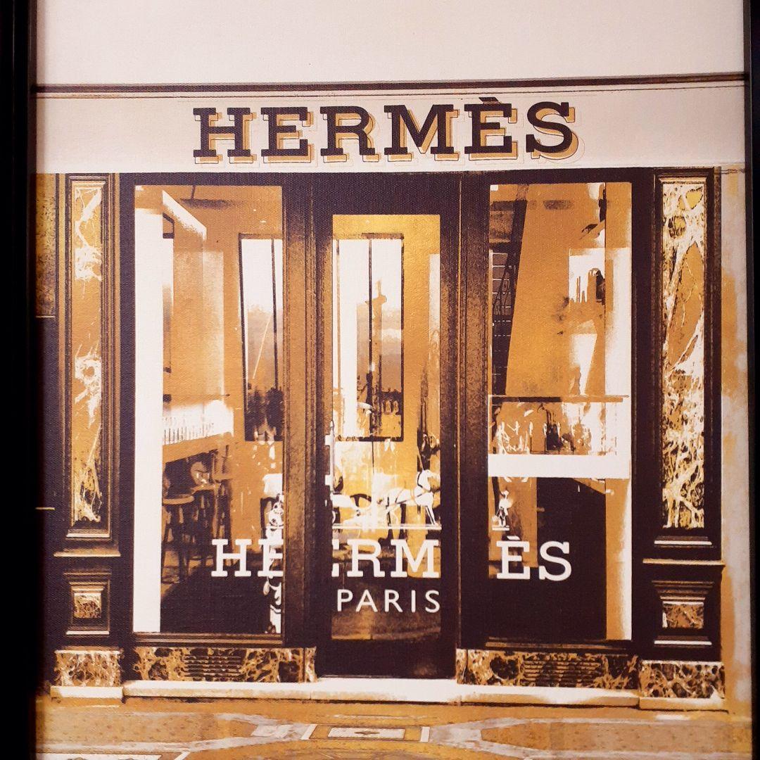 輸入雑貨　オマージュキャンバスアートパネル　『HERMES』　エントランス
