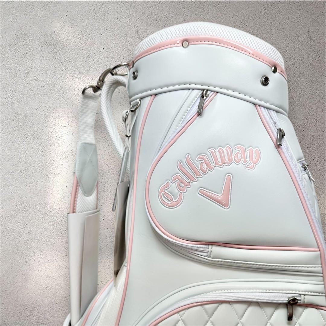 【新品】Callaway♡REVAレディースキャディバッグ&ヘッドカバー3点 白