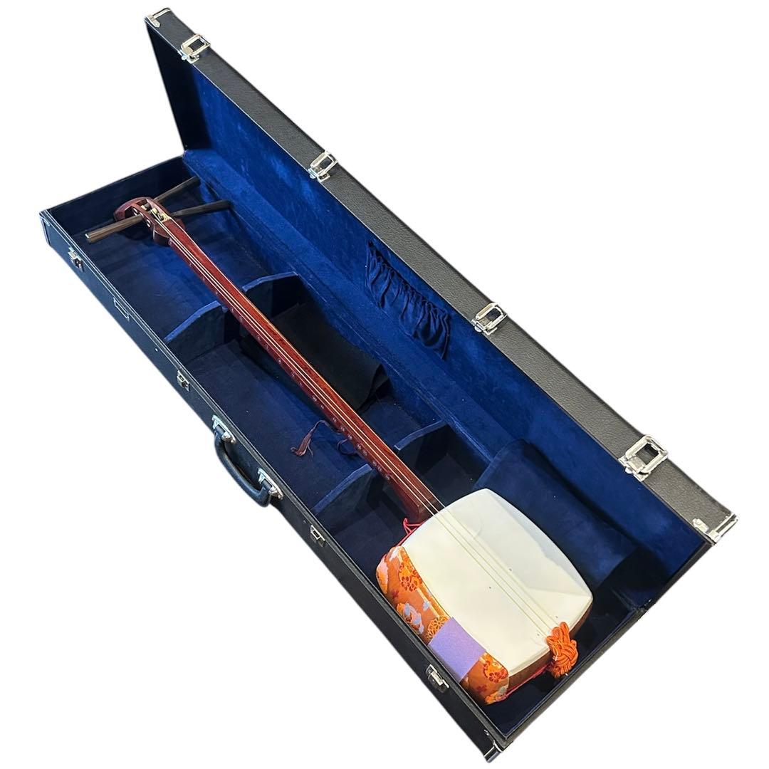 三味線セット　付属品多数　本革　和楽器　三味線