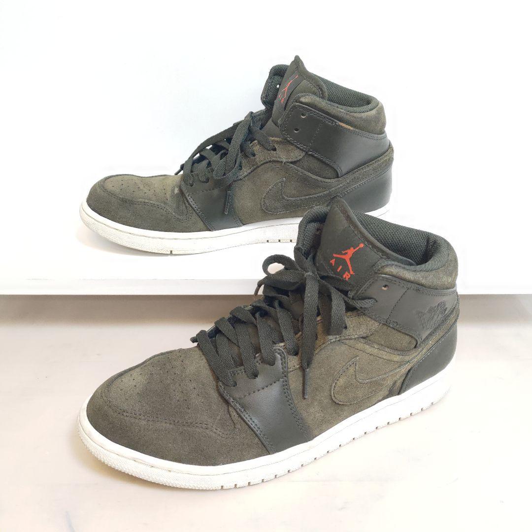 NIKE AIR JORDAN 1 MID カーキ 28.5cm