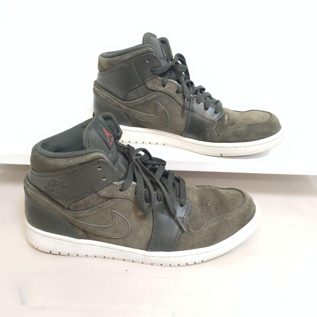 NIKE AIR JORDAN 1 MID カーキ 28.5cm
