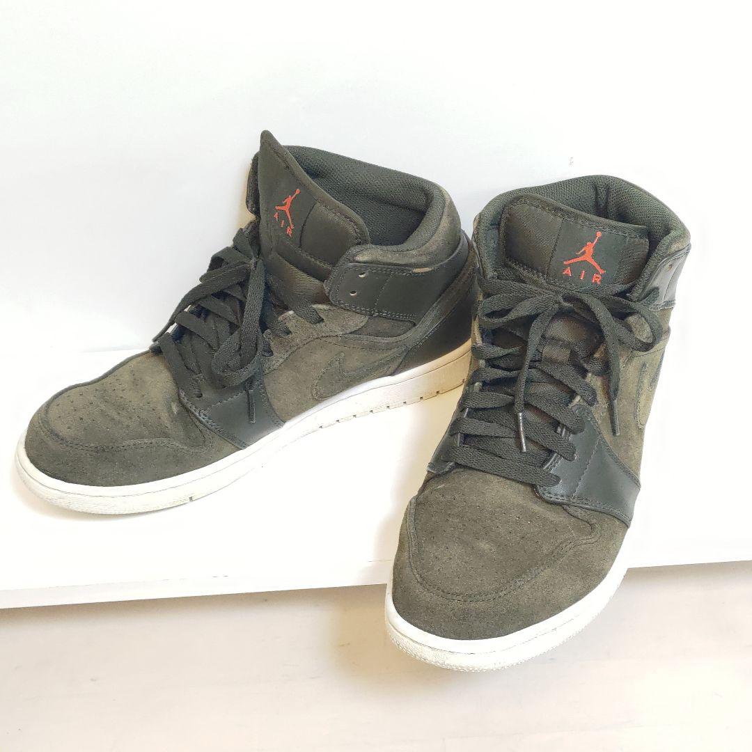 NIKE AIR JORDAN 1 MID カーキ 28.5cm