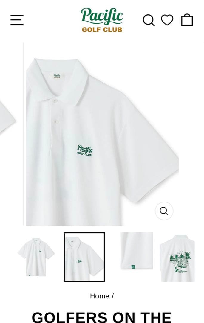 PACIFIC GOLF CLUB ポロシャツ XS