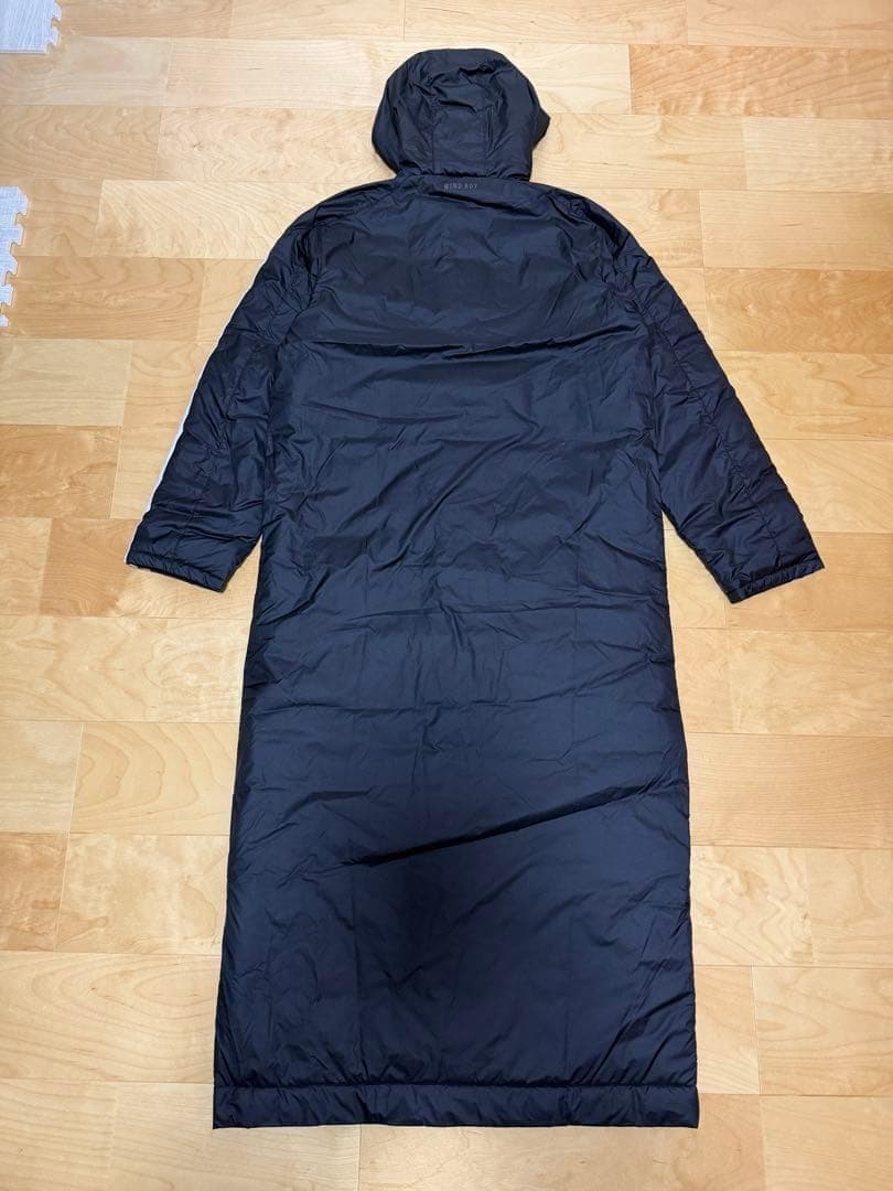 adidas ベンチコート　中綿コート　スーパーロング　防寒　黒ブラック　M新品