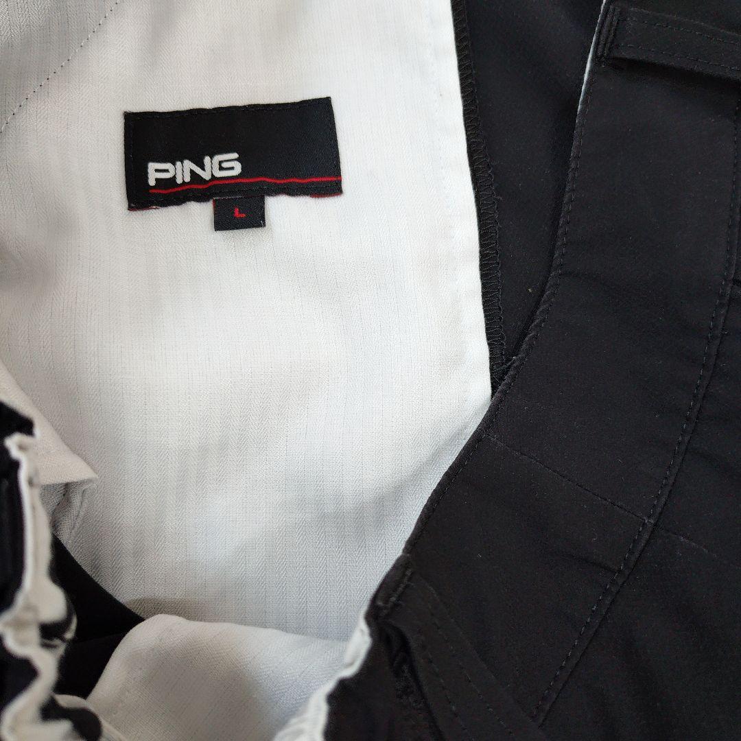 PING レディースゴルフウェア L ゆったり セット売り 黒 モノトーンコーデ