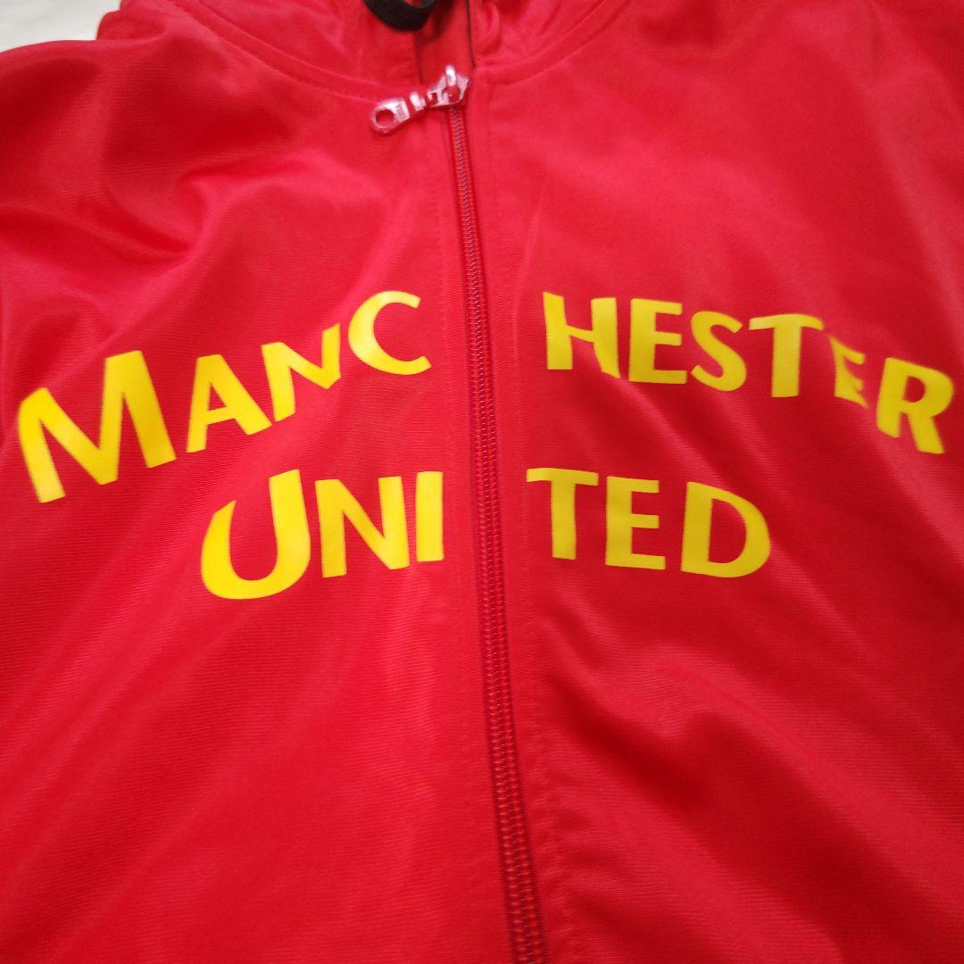 【レア☆MANCHESTER　UNITED】パーカー　OFFICIAL　赤　LL