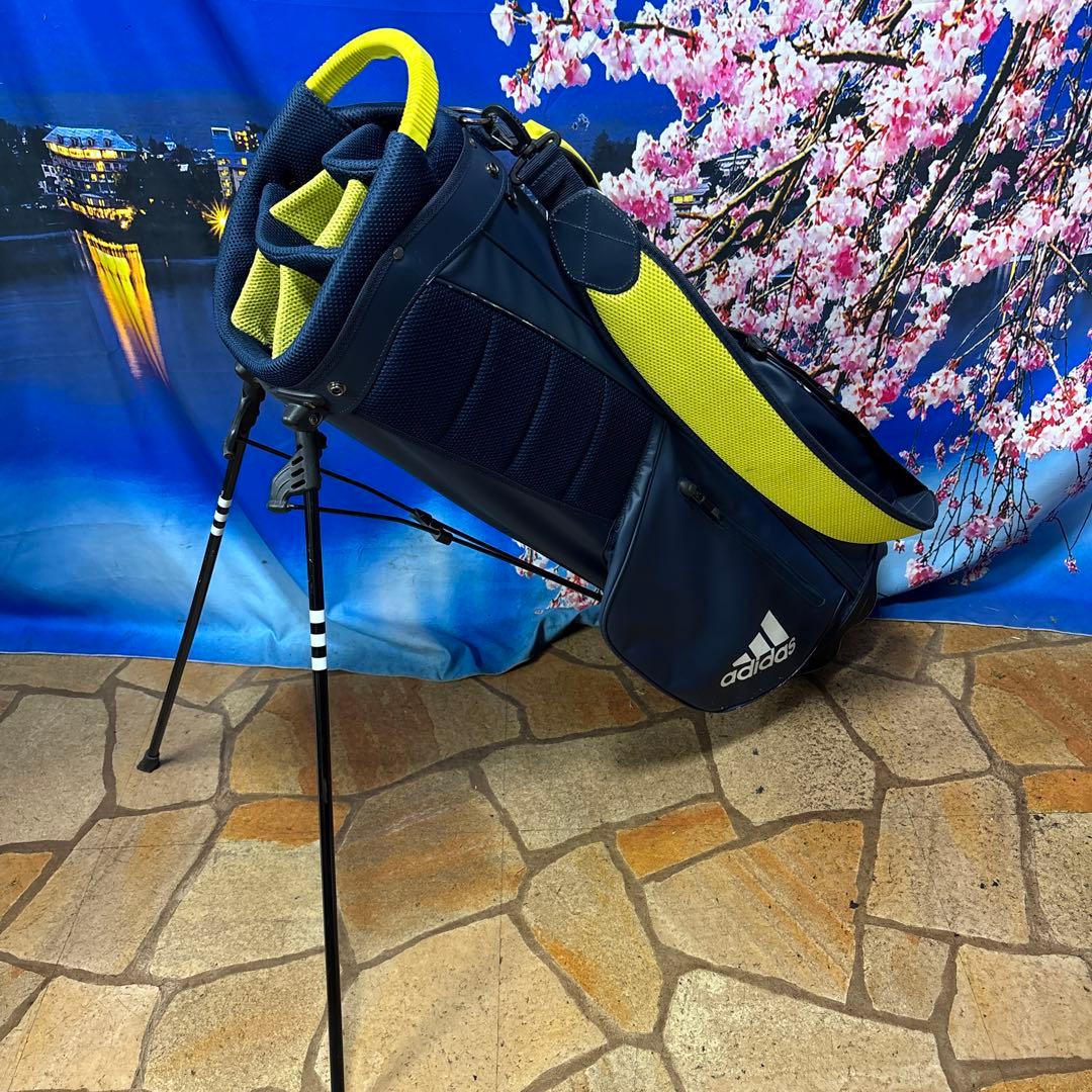 寶BV-1143 adidas アディダス キャディバッグ スタンド式 ネイビー