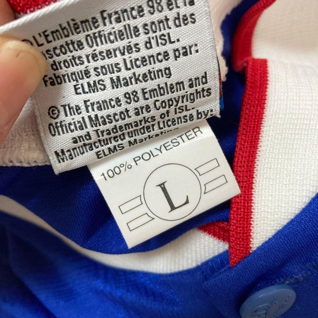 FRANCE98 ワールドカップユニフォーム　ゲームシャツ　半袖　XLサイズ