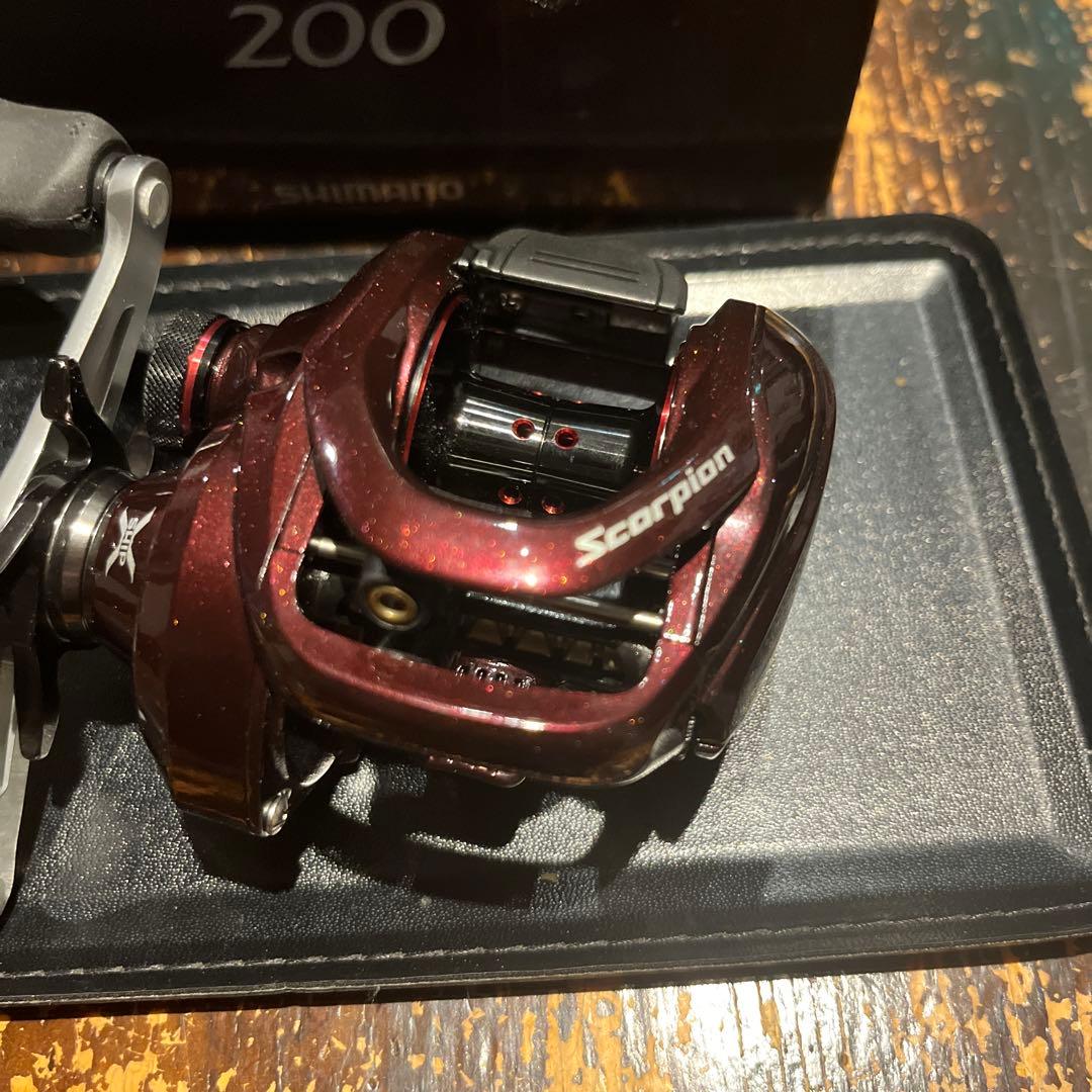 最終値下げ シマノ スコーピオン200 美品 新品ドライブ&ピニオンギア付き！